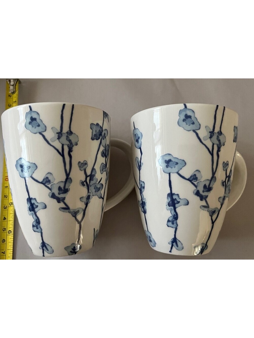 TWO Maxwell & Williams Oriental Blossom Porcelain Mugs Design Lisa Doutsas
